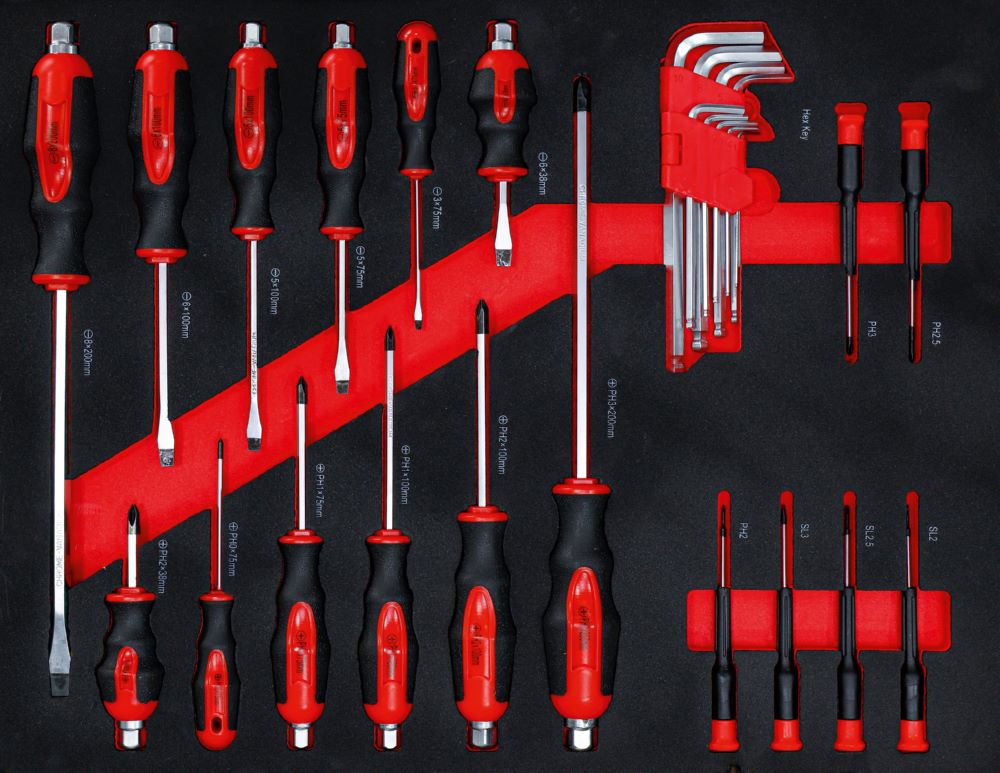 Produktbild BGS Diy Werkstattwagen mit 6 Schubladen 1 Seitentür 158 Teilig bild 5