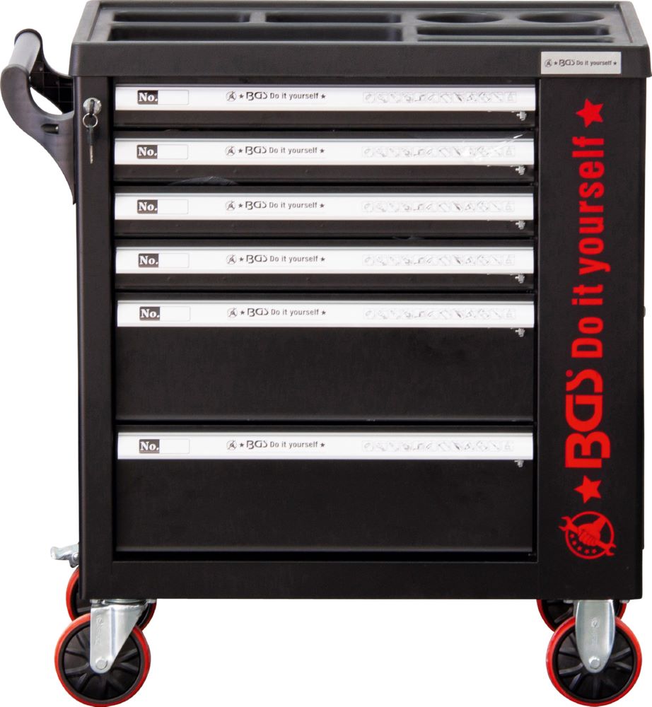 Produktbild BGS Diy Werkstattwagen mit 6 Schubladen 1 Seitentür 158 Teilig bild 9