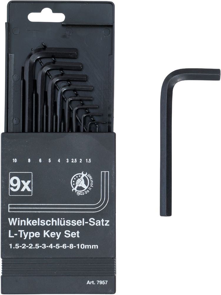 Produktbild BGS Diy Winkelschlüssel Satz 1,5 - 10 mm Innensechskant