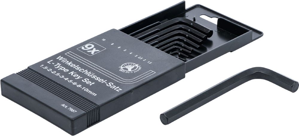 Produktbild BGS Diy Winkelschlüssel Satz 1,5 - 10 mm Innensechskant bild 2