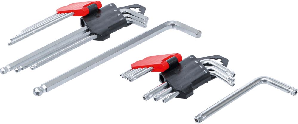 Produktbild BGS Diy Winkelschlüssel Satz lang T10 - T50 Innensechskant 1,5-10 mm 18 teilig bild 2