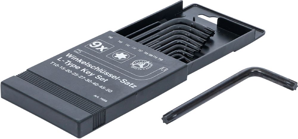 Produktbild BGS Diy Winkelschlüssel Satz T-Profil für Torx T10 - T50 9 teilig bild 2