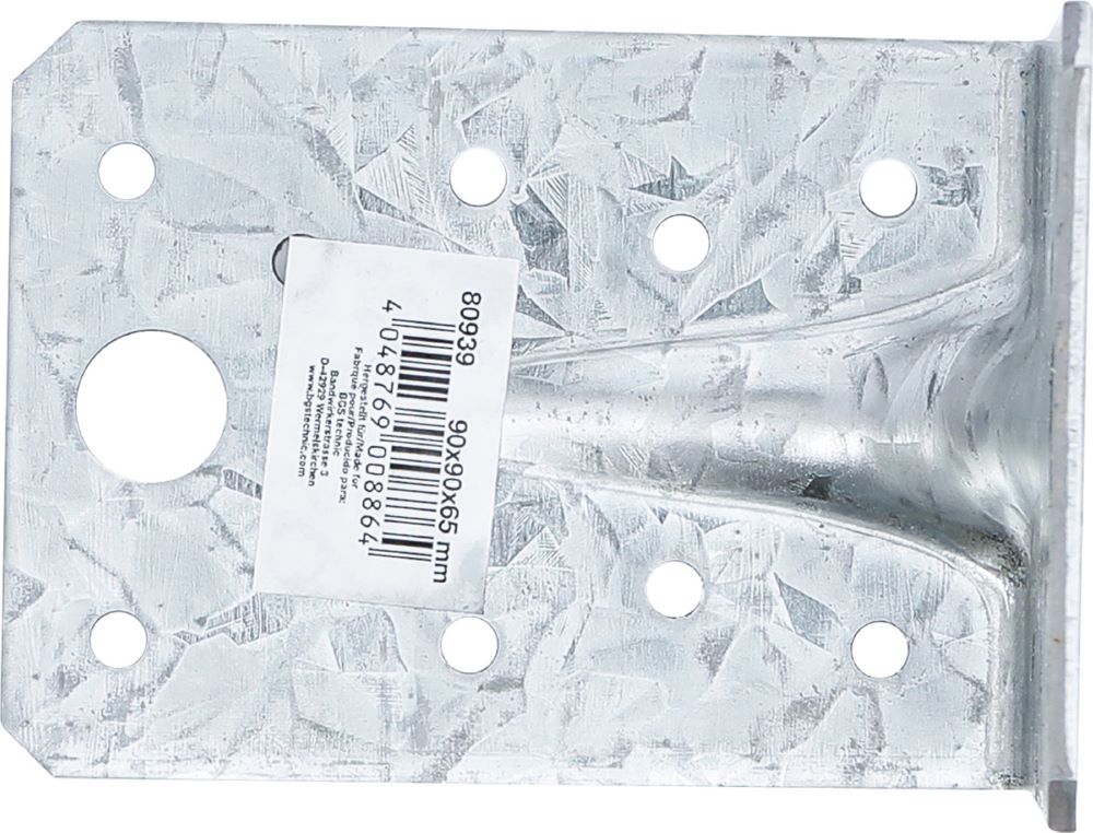 Produktbild Winkelverbinder mit Sicke 90 x 90 x 65 x 2,5 mm bild 3