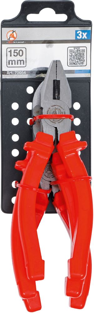 Produktbild BGS Diy Zangen Satz 3 teilig Rot bild 4