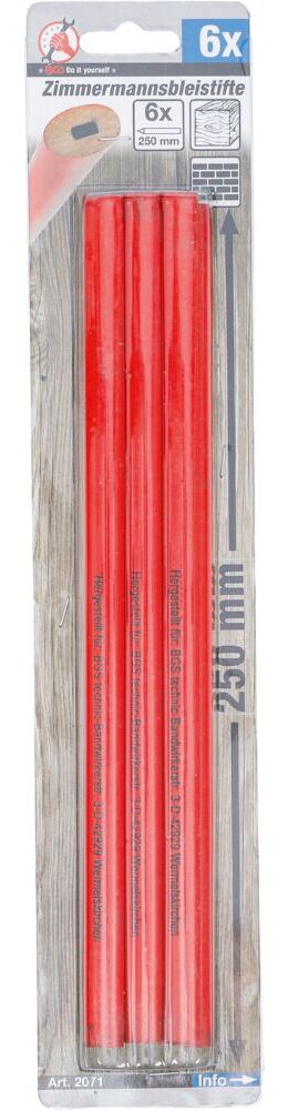 Produktbild Zimmermannsbleistifte 250 mm 6 teilig bild 3