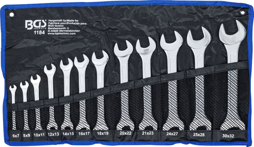 Produktbild BGS Doppel Maulschlüssel Satz 6 x 7 - 30 x 32 mm 12 teilig bild 5