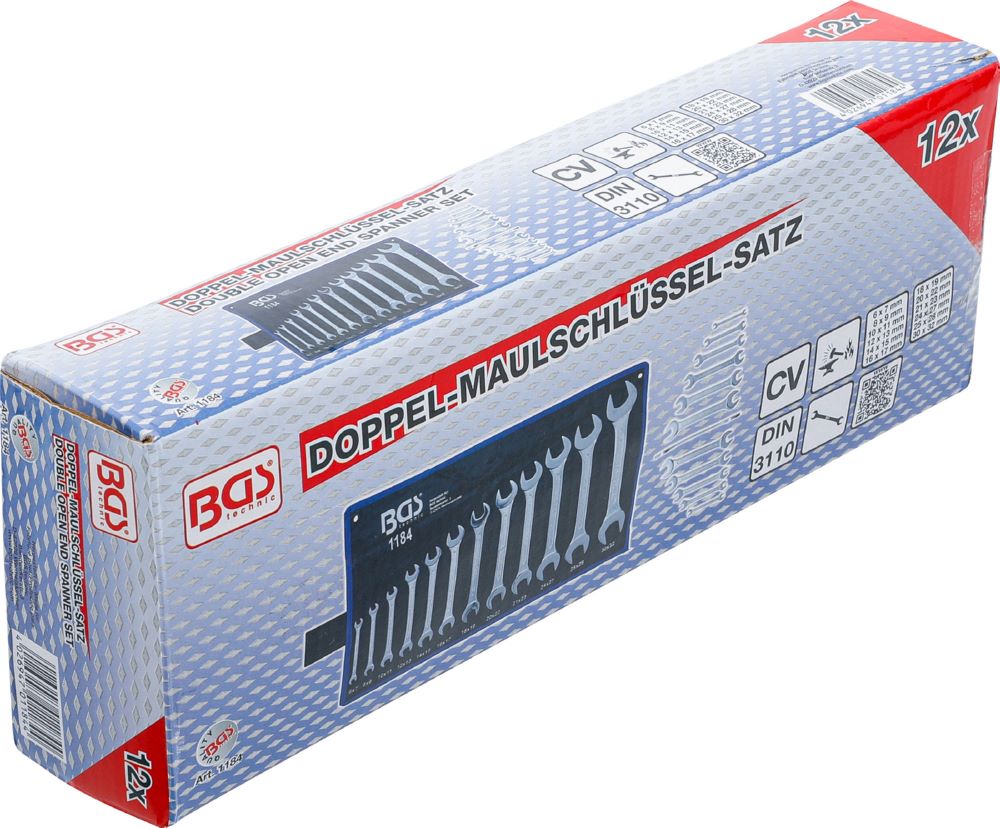 Produktbild BGS Doppel Maulschlüssel Satz 6 x 7 - 30 x 32 mm 12 teilig bild 6