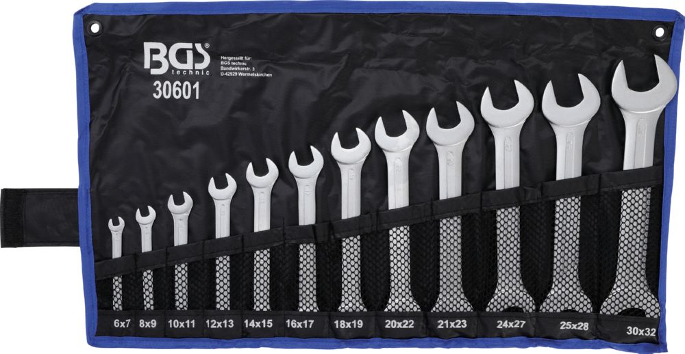 Produktbild BGS Doppel Maulschlüssel Satz 6 - 32 mm 12 teilig bild 4