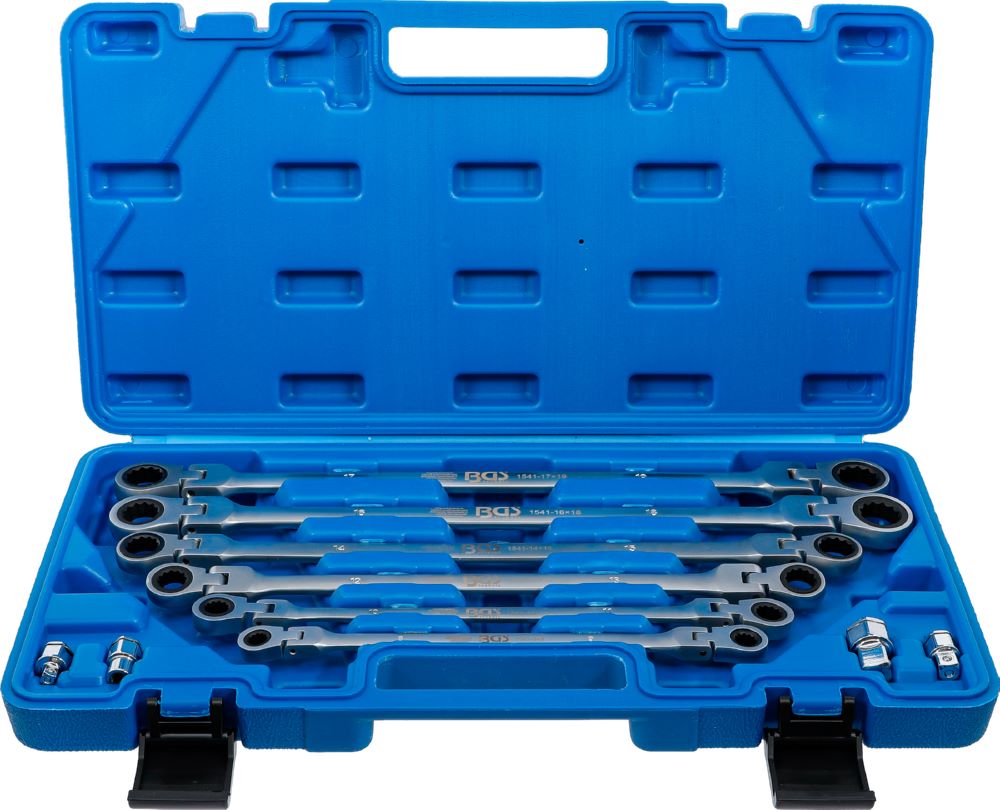 Produktbild BGS Doppel Ratschen Gelenkschlüssel Satz 8 - 19 mm 10 teilig