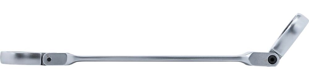 Produktbild BGS Doppel Ratschen Ringschlüssel E10xE12 abwinkelbar mit E-Profil Ringköpfen bild 2