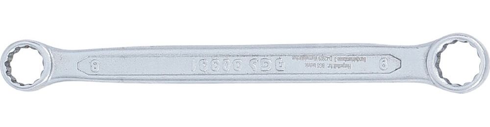 Produktbild BGS Doppel Ringschlüssel 8 x 9 mm extra flach bild 4