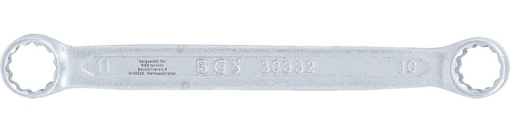 Produktbild BGS Doppel Ringschlüssel 10 x 11 mm extra flach bild 4