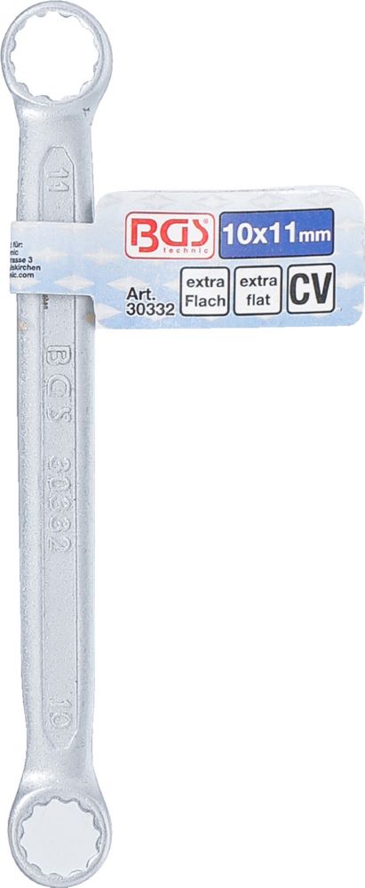Produktbild BGS Doppel Ringschlüssel 10 x 11 mm extra flach bild 5