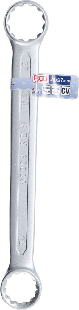 Produktbild BGS Doppel Ringschlüssel 24 x 27 mm extra flach bild 2
