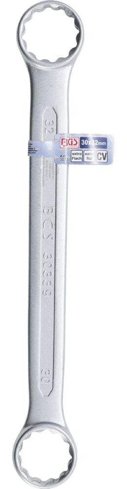 Produktbild BGS Doppel Ringschlüssel 30 x 32 mm extra flach bild 2