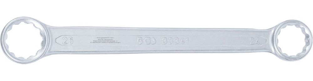 Produktbild BGS Doppel Ringschlüssel 24 x 26 mm extra flach bild 4