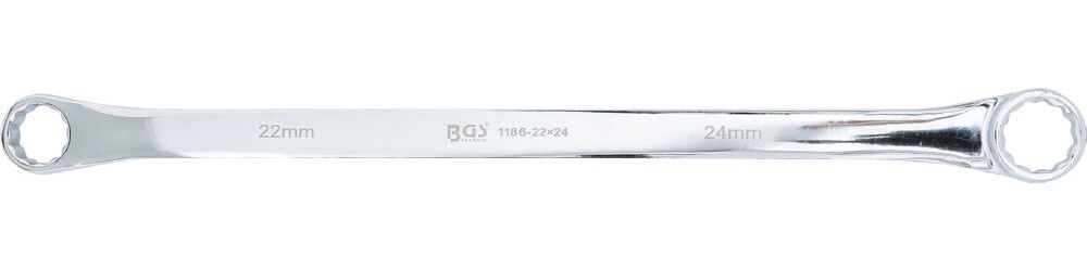 Produktbild BGS Doppel Ringschlüssel 22x24 mm extra lang bild 3