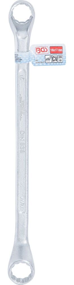 Produktbild BGS Doppel Ringschlüssel 16 x 17 mm gekröpft bild 4