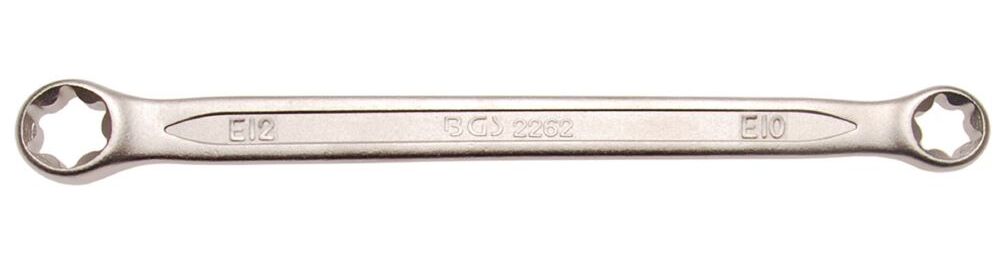 Produktbild BGS Doppel Ringschlüssel E10 x E12 mit E-Profil-Ringköpfen