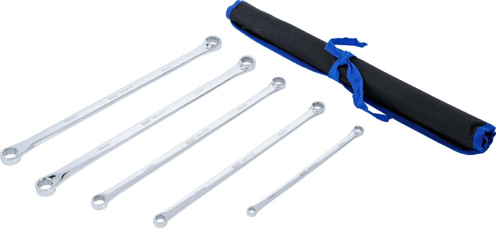 Produktbild BGS Doppel Ringschlüssel Satz 8-19 mm extra lang 5 teilig bild 2