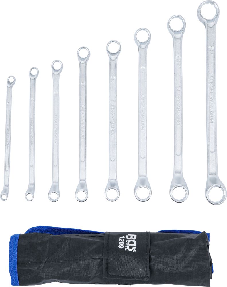 Produktbild BGS Doppel Ringschlüssel Satz SW 6 x 7 - 20 x 22 mm 8 teilig gekröpft bild 4