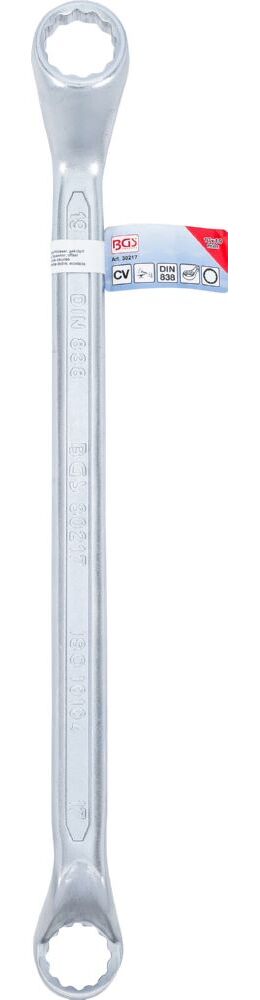 Produktbild BGS Doppel Ringschlüssel 17 x 19 mm tief gekröpft bild 4