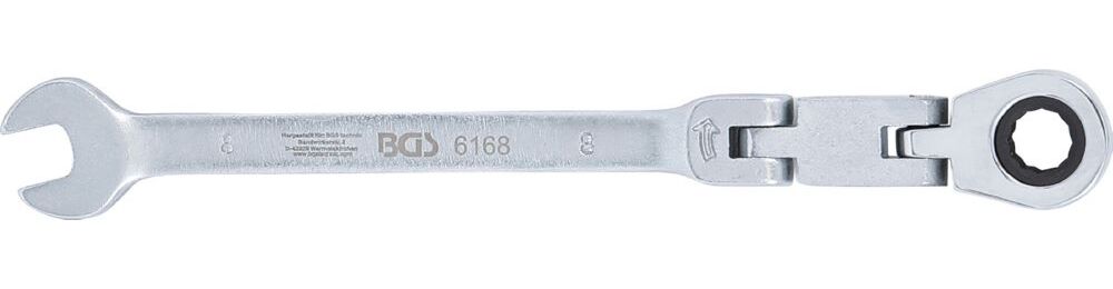Produktbild BGS Doppelgelenk Ratschenring Maulschlüssel 8 mm abwinkelbar bild 5