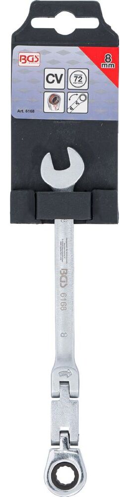 Produktbild BGS Doppelgelenk Ratschenring Maulschlüssel 8 mm abwinkelbar bild 6