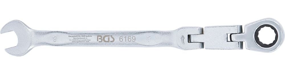 Produktbild BGS Doppelgelenk Ratschenring Maulschlüssel 9 mm abwinkelbar bild 5