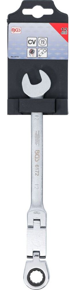 Produktbild BGS Doppelgelenk Ratschenring Maulschlüssel 12 mm abwinkelbar bild 6