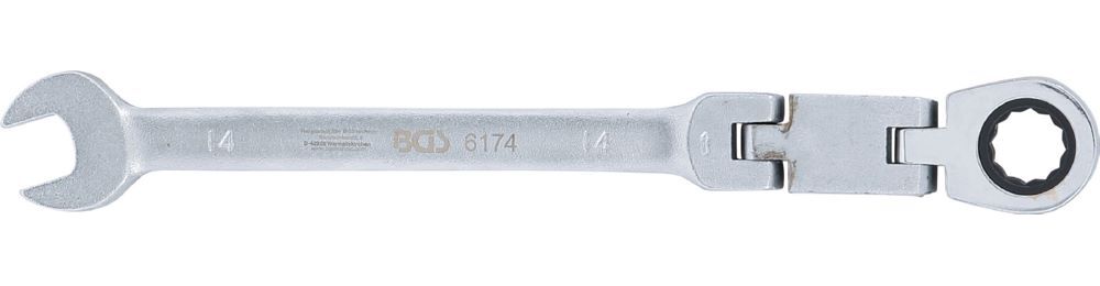 Produktbild BGS Doppelgelenk Ratschenring Maulschlüssel 14 mm abwinkelbar bild 5