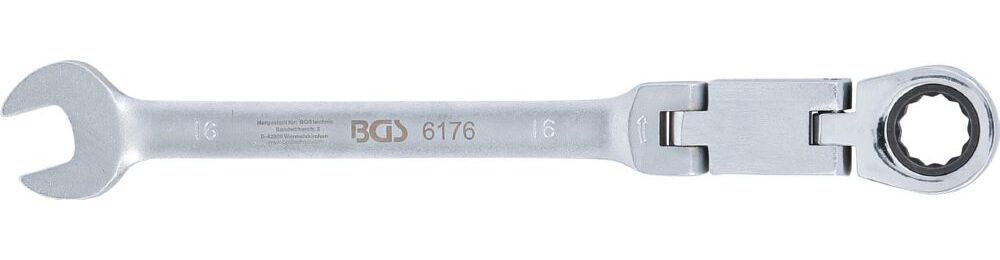 Produktbild BGS Doppelgelenk Ratschenring Maulschlüssel 16 mm abwinkelbar bild 5