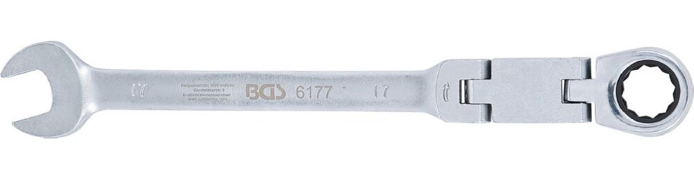 Produktbild BGS Doppelgelenk Ratschenring Maulschlüssel 17 mm abwinkelbar bild 5