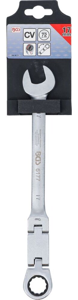 Produktbild BGS Doppelgelenk Ratschenring Maulschlüssel 17 mm abwinkelbar bild 6