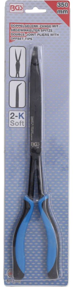 Produktbild BGS Doppelgelenk Zange abgewinkelte Spitze 350 mm bild 4