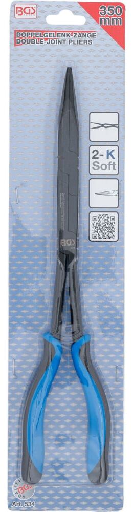 Produktbild BGS Doppelgelenk Zange gerade Spitze 350 mm bild 4
