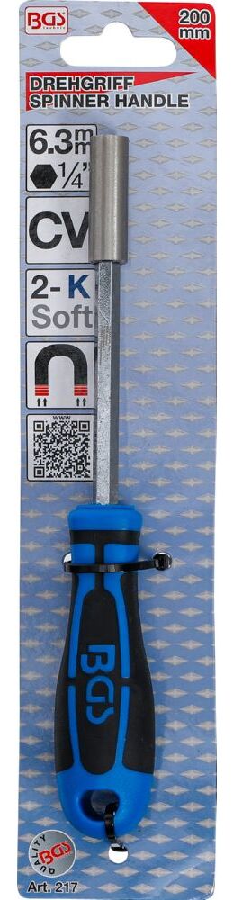 Produktbild Drehgriff für Bits Abtrieb Innensechskant 6,3 mm 1/4 Zoll 200 mm bild 3