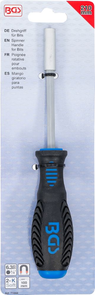 Produktbild Drehgriff für Bits Abtrieb Innensechskant 6,3 mm 1/4 Zoll 210 mm bild 3