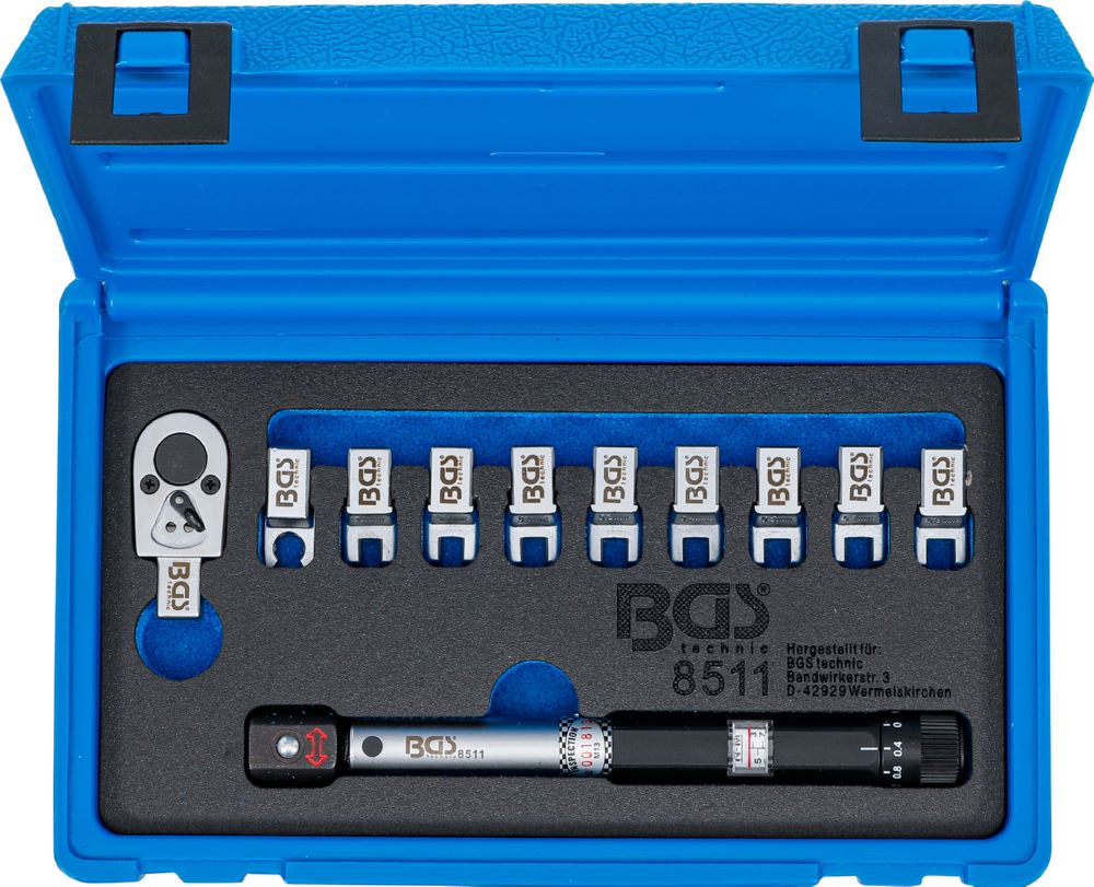Produktbild BGS Drehmoment Speichenschlüssel austauschbare Köpfe 3 - 15 Nm bild 4