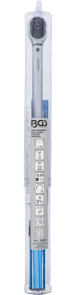 Produktbild BGS Drehmomentschlüssel 60 - 330 Nm Abtrieb Außenvierkant 12,5 mm 1/2 Zoll bild 8