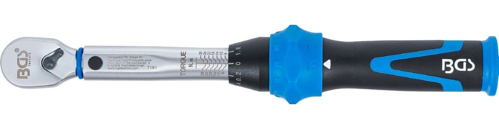 Produktbild BGS Drehmomentschlüssel 6 - 30 Nm Abtrieb Außenvierkant 6,3 mm 1/4 Zoll bild 3