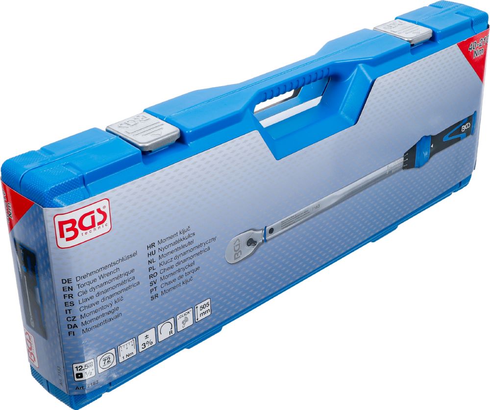 Produktbild BGS Drehmomentschlüssel 40 - 210 Nm Abtrieb Außenvierkant 12,5 mm 1/2 Zoll bild 8
