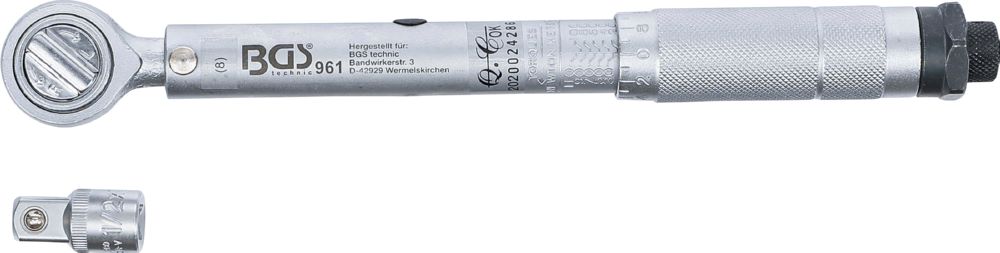 Produktbild BGS Drehmomentschlüssel 20 - 110 Nm Abtrieb Außenvierkant 10 mm 3/8 Zoll bild 2