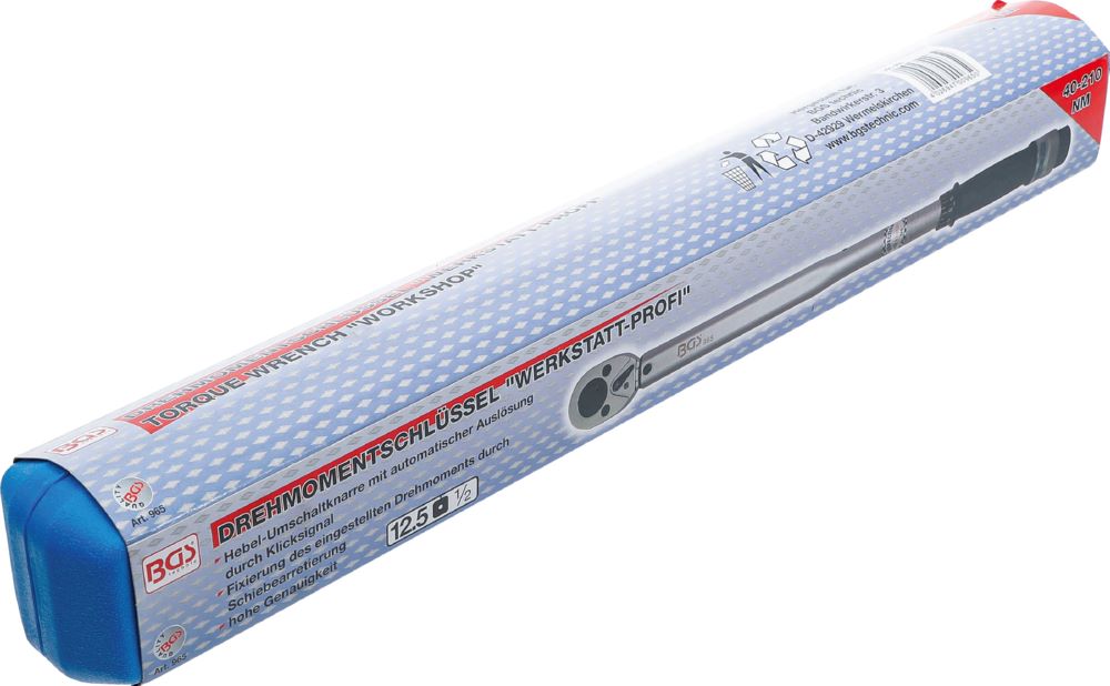 Produktbild BGS Drehmomentschlüssel 42 - 210 Nm Abtrieb Außenvierkant 12,5 mm 1/2 Zoll bild 8