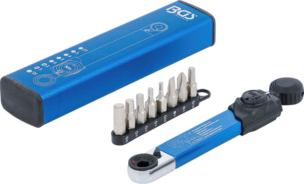 Produktbild BGS Drehmomentschlüssel 2 - 10 Nm Innensechskant 6,3 mm 1/4 Zoll 9 Teilig