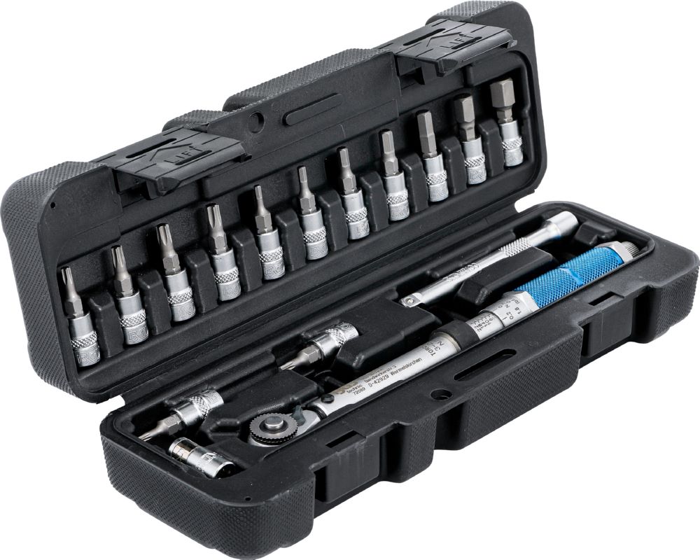 Produktbild BGS Drehmomentschlüssel Satz 3 - 24 Nm 16 Teilig Außenvierkant 6,3 mm 1/4 Zoll bild 2