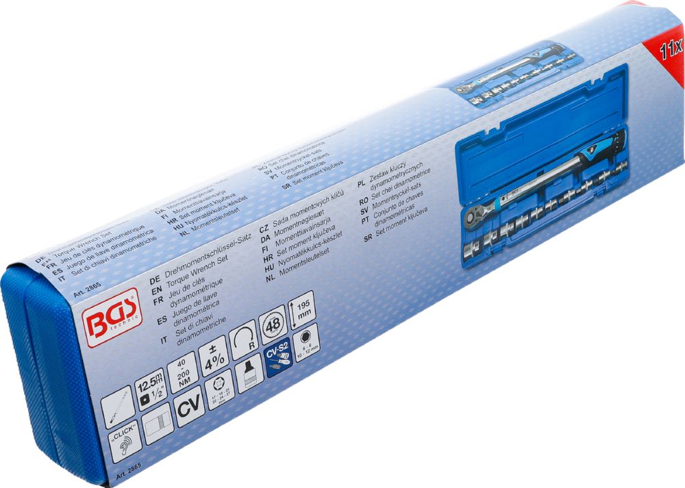 Produktbild BGS Drehmomentschlüssel Satz Abtrieb Innenvierkant 12,5 mm 1/2 Zoll 40 - 200 Nm | bild 7