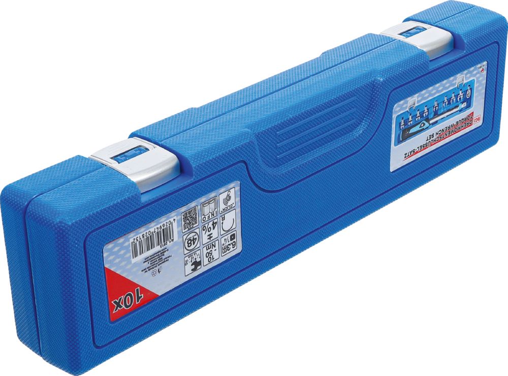 Produktbild BGS Drehmomentschlüssel Satz 6,3 mm 1/4 Zoll 10 - 50 Nm 10 teilig bild 7