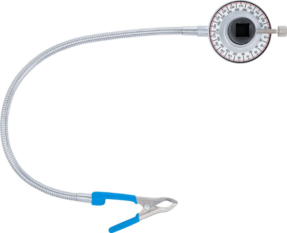 Produktbild BGS Drehwinkel Messgerät mit Cliparm 12,5 mm 1/2 Zoll Antrieb Innenvierkant bild 3