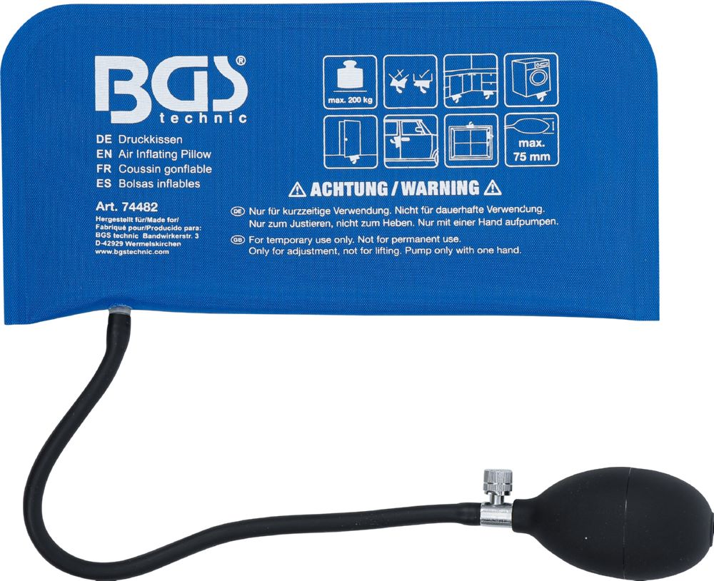 Produktbild BGS Druckkissen mit Handpumpe Rechteck 270 x 135 mm bild 5